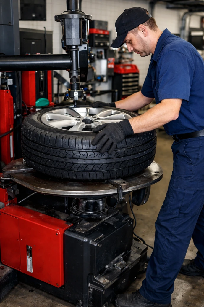 New tire installation service in Calgary auto shop